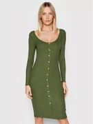 Brave Soul Sukienka codzienna LDRJ-36AMELIE Zielony Slim Fit