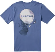 Koszulki męskie - t-shirt męski BURTON FLIGHT ATTENDANT 24 TEE Slate Blue - miniaturka - grafika 1