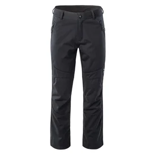 Męskie Spodnie ELBRUS GAUDE POLARTEC WINDBLOCK M000161379 – Czarny - Odzież trekkingowa męska - miniaturka - grafika 1