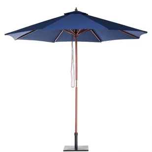 Beliani Parasol ogrodowy - ciemnoniebieski - o 270 cm - drewniany - TOSCANA II granatowy - Parasole ogrodowe - miniaturka - grafika 1