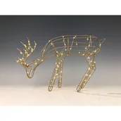 Ozdoby bożonarodzeniowe - Renifer LED 39 x 8,5 x 24 cm złoty - miniaturka - grafika 1