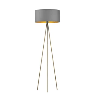 Lampa stojąca na trójnogu w stylu skandynawskim SEWILLA GOLD - Lampy stojące - miniaturka - grafika 1