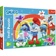 Puzzle - Trefl, Puzzle, Maxi, Smerfny dzień, 24 el. - miniaturka - grafika 1