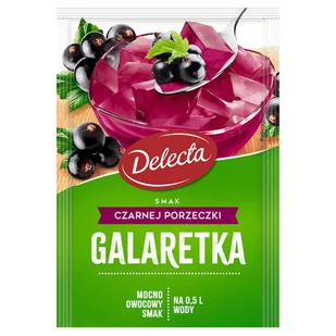 Delecta Galaretka smak czarnej porzeczki 70 g - Galaretki - miniaturka - grafika 1