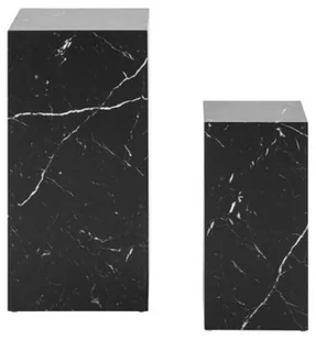Zestaw 2 stolików kawowych Dice czarny marmur 70 cm - Ławy i stoliki kawowe - miniaturka - grafika 1