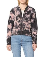 Bluzy damskie - Hurley Damska bluza z kapturem W Tate z zamkiem błyskawicznym z przodu Blakc Coral Tie dye S 3HJ03440264 - miniaturka - grafika 1