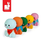 Zabawki do kąpieli - janod Zestaw Figurek do Kąpieli Rodzina Żółwi 5 El. 10 M+, - miniaturka - grafika 1