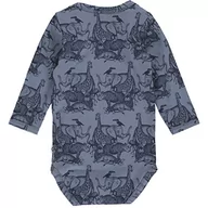Śpiochy dla niemowląt - Müsli by Green Cotton Body dla chłopców Savannah Body and Toddler Sleepers, Dusty Blue, 86 - miniaturka - grafika 1