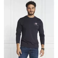 Koszulki męskie - Gant Longsleeve MEDIUM ARCHIVE SHIELD | Regular Fit - miniaturka - grafika 1