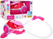 Zabawki AGD - Różowy Odkurzacz dla dzieci 3+ Efekty Świetlne Dźwiękowe + Funkcja wciągania + Styropianowe kuleczki - miniaturka - grafika 1