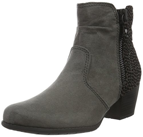 Softline Damskie kozaki z krótką cholewką 25370, szary grafitowy 206., 36 EU X-Weit