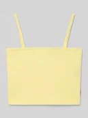 Koszulki dla dziewczynek - Top z cienkimi ramiączkami i detalem z logo - miniaturka - grafika 1