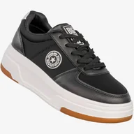 Półbuty damskie - Sneakersy Damskie BIG STAR Ekoskóra Buty Sportowe Półbuty Czarne RR274573 Czarny 38 - miniaturka - grafika 1