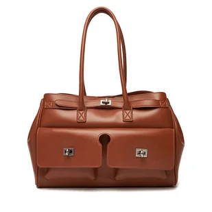 Torebka Gino Rossi EO-CLOVER-X10167 Brązowy - Torebki damskie - miniaturka - grafika 1