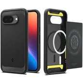 Etui i futerały do telefonów - Etui SPIGEN Rugged Armor Mag MagSafe do Google Pixel 9a Czarny mat - miniaturka - grafika 1