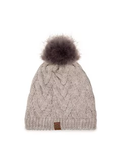 Czapki damskie - Buff Czapka Knitted & Fleece Hat 123515.014.10.00 Beżowy - grafika 1