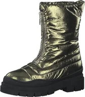 Śniegowce damskie - SOLIVER ZIMOWE ŚNIEGOWCE ZŁOTE PIKOWANE Z ZAMKIEM 39 6_A - miniaturka - grafika 1