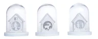 Ozdoby bożonarodzeniowe - Domek ledowy mix 3 wz display 7x7x9cm - miniaturka - grafika 1