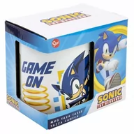 Zestawy naczyń dla dzieci - KUBEK SONIC GAME ON 330ml CERAMICZNY ORYGINALNY - miniaturka - grafika 1