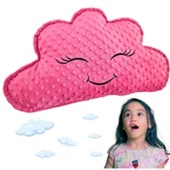 Kołdry i poduszki dla dzieci - Poduszka dekoracyjna różowa chmurka 30x50 cm, Poduszki dla dzieci ozdobne, Inspiracje dekoracje do pokoju dziecka - miniaturka - grafika 1