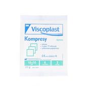 3M VISCOPLAST Kompresy bawełniane sterylne z gazy 17 nitkowej 8 warstwowe 10cm x 10cm x 3 szt