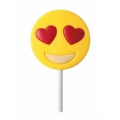 Gumy do żucia, lizaki, dropsy - CZEKOLADOWY LIZAK EMOTEK 25G LIZAK EMOTIKON Z BIAŁEJ CZEKOLADY. - miniaturka - grafika 1