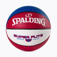 Koszykówka - Piłka do koszykówki Spalding Super Flite czerwona/biała/niebieska rozmiar 7 - miniaturka - grafika 1
