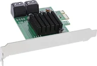 Kontrolery - Kontroler InLine InLine® SATA 6Gb/s Controller with 4x SATA, PCIe 2.0 - miniaturka - grafika 1