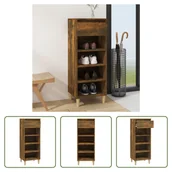 Szafki na buty - The Living Store Szafka na buty dąb wędzony 40x36x105 cm materiał drewnopochodny - miniaturka - grafika 1