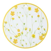 Deski do krojenia - Deska ceramiczna Kaczeńce okrągła 20 cm kremowo-żółty - miniaturka - grafika 1