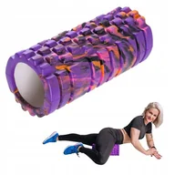 Piłki do ćwiczeń - Fit4Med Roller Do Masażu Ćwiczeń Wałek Crossfit Masażer Fioletowy 33Cm - miniaturka - grafika 1