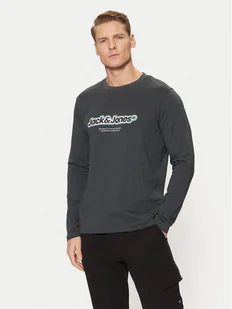 Jack&Jones Longsleeve Vesterbro 12266419 Zielony Relaxed Fit - Koszulki męskie - miniaturka - grafika 1