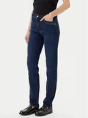 Spodnie damskie - BOSS Jeansy State 2.0 50542555 Granatowy Slim Fit - miniaturka - grafika 1