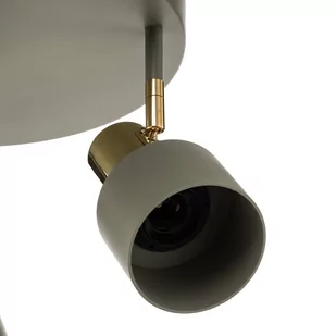 Spot sufitowy Destin, 3-pkt. zielony/mosiądz - Lampy sufitowe - miniaturka - grafika 3