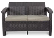 Torby podróżne - Keter Corfu love seat brązowo-szarobeżowa - miniaturka - grafika 1