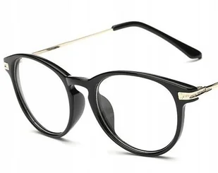 Okulary kujonki korekcyjne minusy czarne -7.5 - Okulary korekcyjne, oprawki, szkła - miniaturka - grafika 1