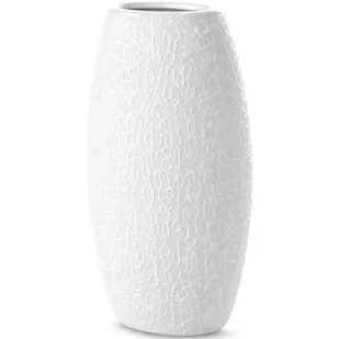Wazon EUROFIRANY Riso 13 x 9 x 25 cm Biały - Wazony i flakony - miniaturka - grafika 1