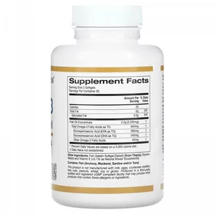 California Gold Nutrition Omega-3 Premium Fish Oil 180 EPA / 120 DHA, 100 kaps. - Suplementy naturalne - miniaturka - grafika 2