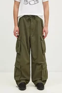 Spodnie męskie - Vans spodnie bawełniane Premium Classics LX Baggy Cargo Pant kolor zielony w fasonie cargo VN000HMYKCZ1 - miniaturka - grafika 1