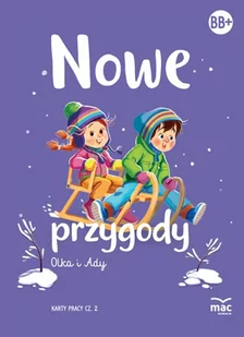 Nowe przygody Olka i Ady. Poziom B i B+. Karty pracy. Część 2 - Edukacja przedszkolna - miniaturka - grafika 1