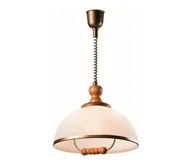 Lampy sufitowe - Lampa wisząca z reg. wysokości RAMONA 1xE27/60W/230V beżowa/brązowa - miniaturka - grafika 1