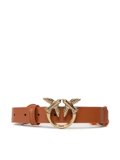 Paski - Pinko Pasek Damski Love Day Turtle Chain Belt H2 PE 22 PLT01 1H2113 Y85T Brązowy - grafika 1