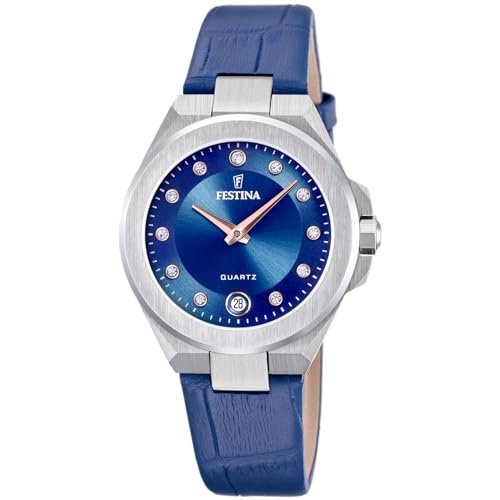 FESTINA RELOGIO, niebieski, pasek, niebieski, pasek