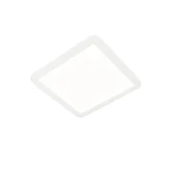 Oprawy, klosze i abażury - QAZQA Plafon LED kwadratowy biały 30cm 3-stopniowe ściemnianie IP44 - Steve - miniaturka - grafika 1