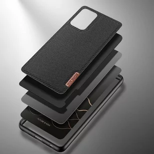 Dux Ducis Fino etui pokrowiec pokryty nylonowym materiałem Samsung Galaxy A72 4G czarny - Etui i futerały do telefonów - miniaturka - grafika 3