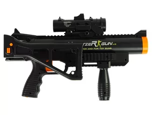 Karabin Granatnik Rakiety z Dźwięk Latarka Czarny - Zabawki militarne - miniaturka - grafika 6