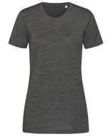 Koszulki i topy damskie - SUPER CENA T-Shirt Koszulka Sportowa Damska ACTIVE DRY ST8120 SZARY Rozm: M - miniaturka - grafika 1