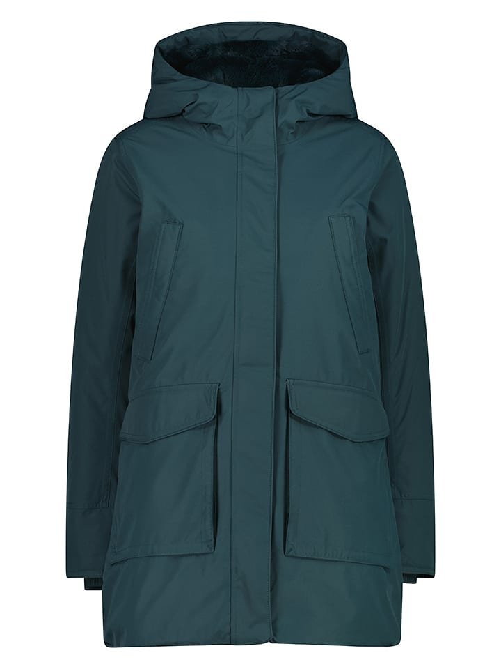 CMP Parka w kolorze turkusowym