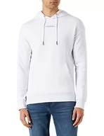 Bluzy męskie - JACK & JONES Męska bluza JJTWIRL z kapturem, biała, L, biały, L - miniaturka - grafika 1