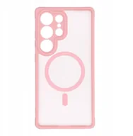 Etui i futerały do telefonów - Futerał FULL MATTE MAG COVER kompatybilny z MagSafe do SAMSUNG S24 FE jasny różowy - miniaturka - grafika 1